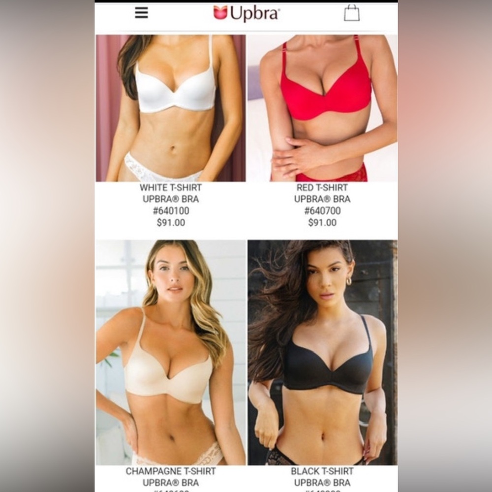 New - Upbra T-shirt bra - 32C White - Picture 4 of 4